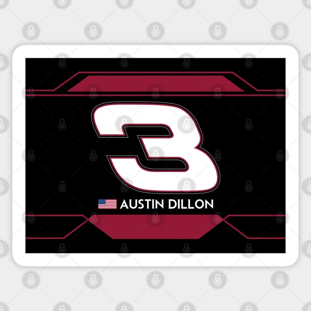 Austin Dillon #3 2023 NASCAR Design Sticker by AR Designs 